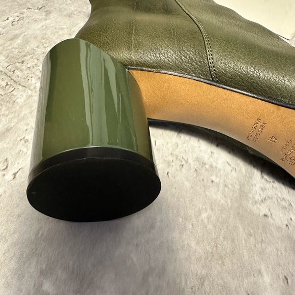 Maison Margiela off-center stacked heel ankle boot 41 - Picture 9 of 12